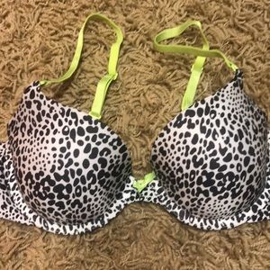 B&W Leopard Print Bra